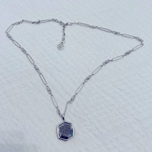 Kendra Scott Drusy chrome necklace